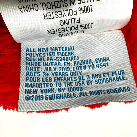 SQUISHABLE Large 18" RETIRED Red Rocket Space Ship Stuffed Plush Celestials EUC - Picture 6 of 9